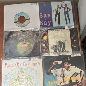 Paul McCartney Vintage Vinyl Record Collection